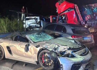 DESTRUIÇÃO E MORTE||| Colisão entre caminhões deixa vítima fatal na BR-101 em São Miguel Campos