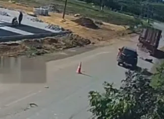 ATINGIDA E DERRUBADA||| Mulher fica ferida após acidente com caminhão boiadeiro em São Miguel dos Campos