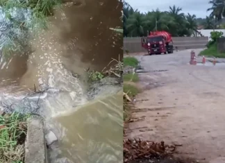MEIO AMBIENTE||| Denúncia aponta possível descarte irregular de esgoto no Rio Niquim, na Barra de São Miguel