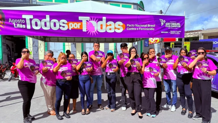 Agosto Lilás amplia mobilização em São Miguel dos Campos com campanha voltada ao combate à violência