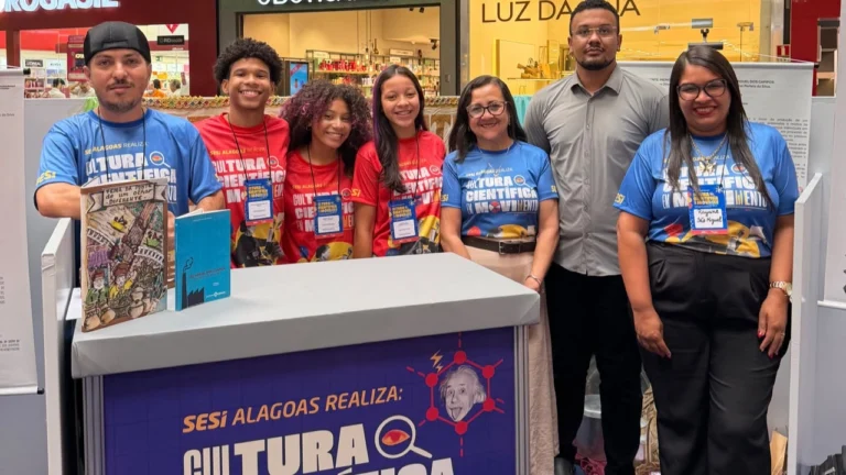 Estudantes de São Miguel dos Campos apresentam projetos científicos em mostra do SESI realizada em Maceió