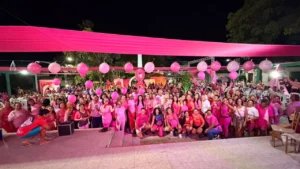 Outubro Rosa reúne mulheres em ação de conscientização e incentivo à prevenção do câncer de mama em São Miguel