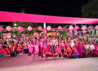OUTUBRO ROSA||| Outubro Rosa reúne mulheres em ação de conscientização e incentivo à prevenção do câncer de mama em São Miguel